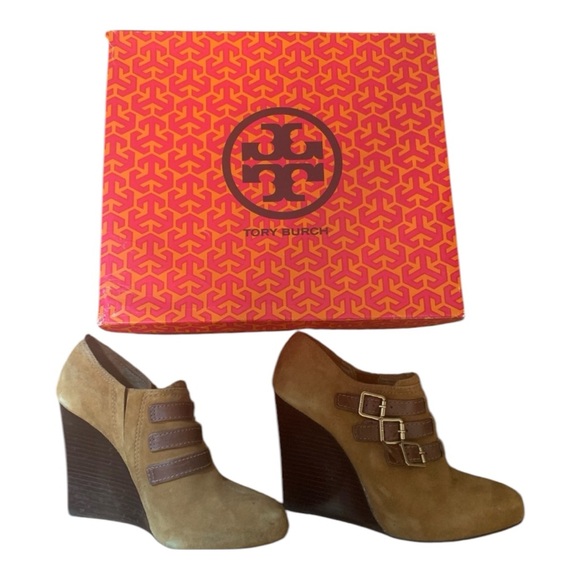 TORY BURCH GABRIEL HIGH WEDGE SHOE - Picture 2 of 6